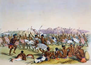 „Zulu vadásztánc az Engooi-hegység közelében”, 1849