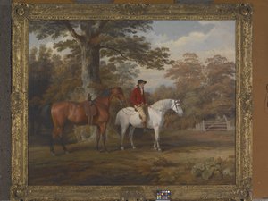 Hunter and Huntsman (olaj, vászon)