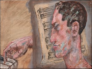 George Gershwin önarckép, 1934. alkotó: George Gershwin