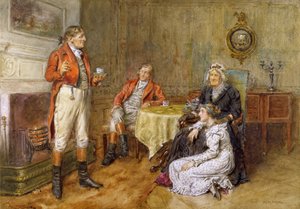 Egy vadász mesét szaval (wc) alkotó: George Goodwin Kilburne