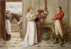 Déli szél és felhős ég, alkotó: George Goodwin Kilburne
