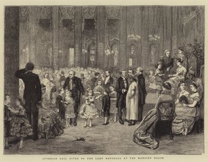 Fiatalkorúak bálja a Polgármesternő által a Kúriaházban alkotó: George Goodwin Kilburne