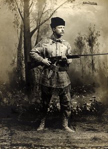 Theodore Roosevelt bakbőrben, Dakota Terület 1885 körül (f/w fotó)