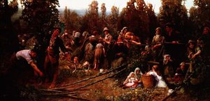 Szőlő gyűjtése alkotó: George Harcourt Sephton