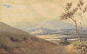 Csillogó hatás – Hollidaysburg, Pennsylvania, 1835-40 (akvarell és grafit szőtt papíron)