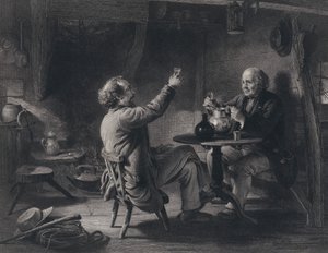 Illusztráció az Auld Lang Syne-hez, Robert Burns (metszet)