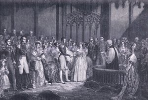 Viktória királynő házassága i.sz. 1840 alkotó: George Hayter