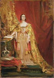 Viktória királynő (1819-1901) letette a koronázási esküt, 1838. június 28.