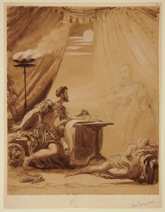 Jelenet Shakespeare „Julius Caesar” című művéből: Caesar szelleme megjelenik Brutusnak alkotó: George Hayter