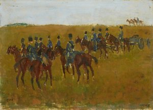Tüzérség manőverezik alkotó: George Hendrik Breitner