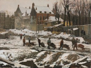 Építkezés Amszterdamban alkotó: George Hendrik Breitner