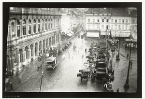 Kilátás a brüsszeli északi pályaudvarra és a Place Rogierre Brüsszelben alkotó: George Hendrik Breitner