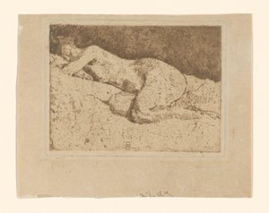 Fekvő női akt alkotó: George Hendrik Breitner