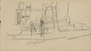 Vontatóhajó egy csatornában alkotó: George Hendrik Breitner