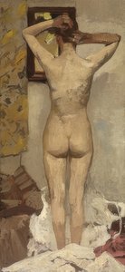 Álló akt.1893 körül
