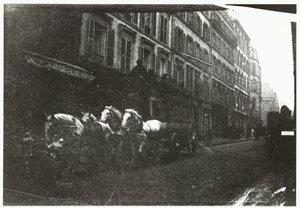 Utcakép lovakkal és kocsival Párizsban alkotó: George Hendrik Breitner