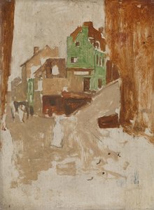 Utca a párizsi Montmartre-ban alkotó: George Hendrik Breitner