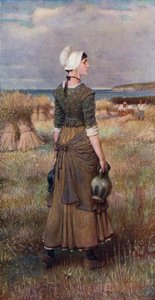 Evangeline (színes litó) alkotó: George Henry (after) Boughton