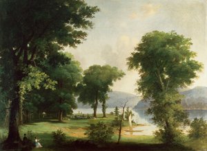 Egy nap a Hudsonon (olaj, vászon) alkotó: George Henry Durrie