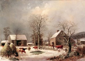 Téli tanya alkotó: George Henry Durrie