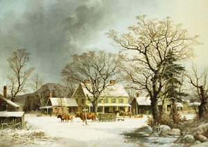 Hét mérföld Salemig, 1863 alkotó: George Henry Durrie
