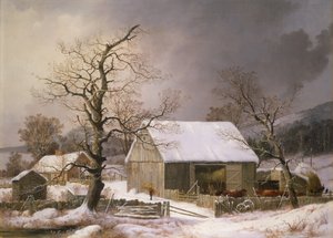 Tél vidéken alkotó: George Henry Durrie