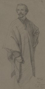 Önarckép, 1870 (grafit, barna vászonpapír)