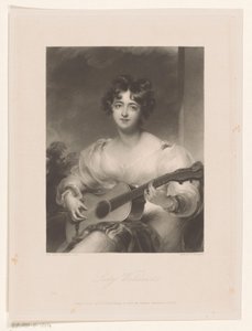 Elizabeth Black portréja Lady Wallscourt (cím a tárgyon)