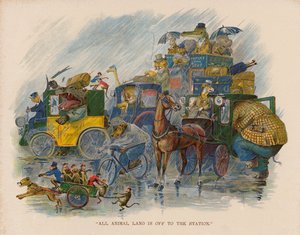 Illusztráció az Állatok tengeri útjához (színes litográfia) alkotó: George Henry Thompson