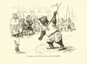 A 2-es számot páratlan kecsességéért csodálták (litográfia). alkotó: George Henry Thompson