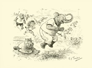 Állatok az olimpiai játékokon (litográfia) alkotó: George Henry Thompson