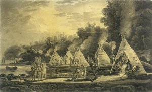 A lakóhelyes indiánok tábora, 1807