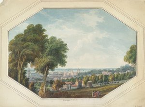 Greenwich a csúcsról, 1820 körül (akvarell)