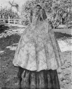 vesperás, kb. 1895-1900. alkotó: George Hitchcock