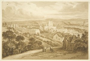 Bristol a Clifton Wood-tól (ceruza és akvarell papíron) alkotó: George Holmes