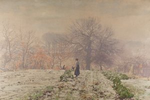 Téli reggel (olaj, vászon) alkotó: George Houston