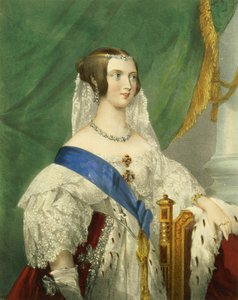 Legkegyelmesebb Őfelsége, Viktória királynő (1819-1901) James Henry Lynch (fl.1815-68) metszete