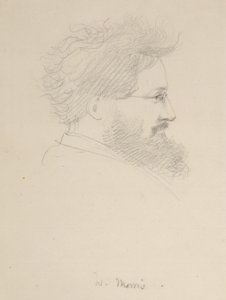 William Morris portréja, 1875 körül
