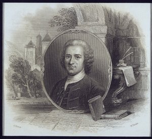 Jean Jacques Rousseau (1712-78) portréja, William Finden (1787-1852) metszete