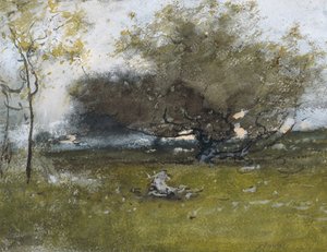 Régi almafák  alkotó: George Inness