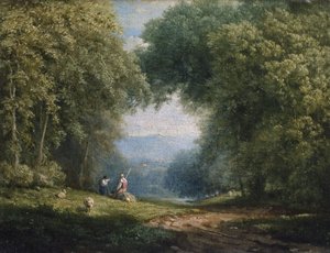Vidéki jelenet alkotó: George Inness