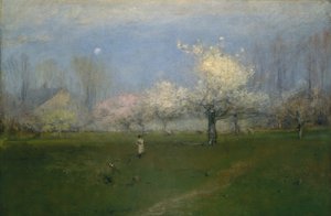 Spring Blossoms, Montclair, New Jersey, kb. 1891. alkotó: George Inness
