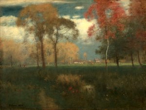 Napsütéses őszi nap alkotó: George Inness