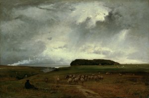 A vihar, 1876. alkotó: George Inness