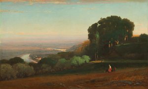Kilátás a Tiberisre Perugia közelében alkotó: George Inness
