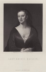 Lady Grizel Baillie, skót dalszerző (metszet)