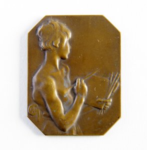 Nyolcszögű emléktábla (bronz)