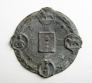 Pecsét a Victoria Queen Clergy Fund számára (réz)