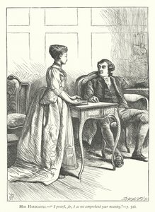 Illusztráció: She Stoops To Conquer (metszet) alkotó: George John Pinwell