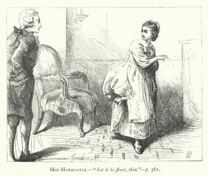 Illusztráció: She Stoops To Conquer (metszet) alkotó: George John Pinwell